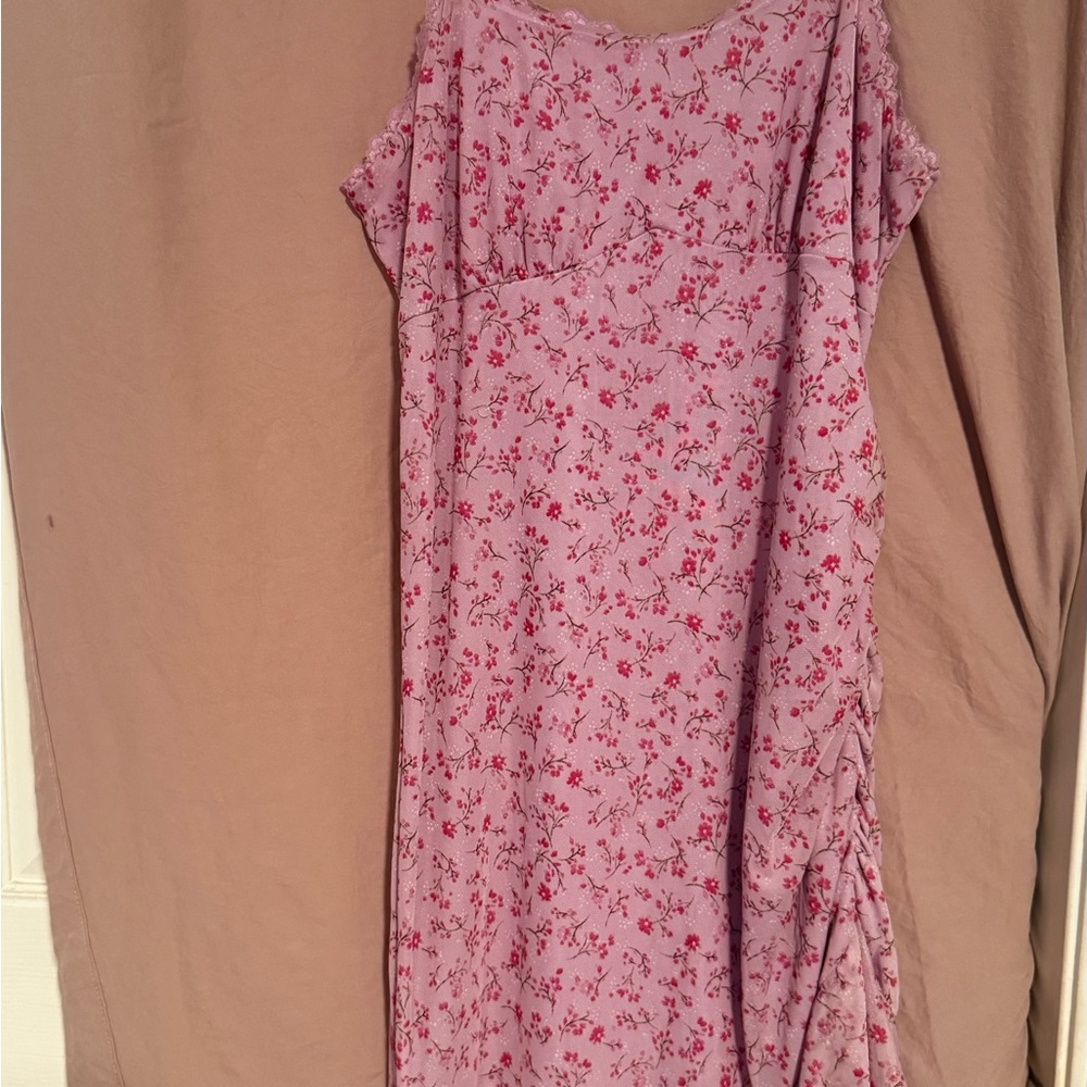 wild fable Pink Floral Midi Dress
